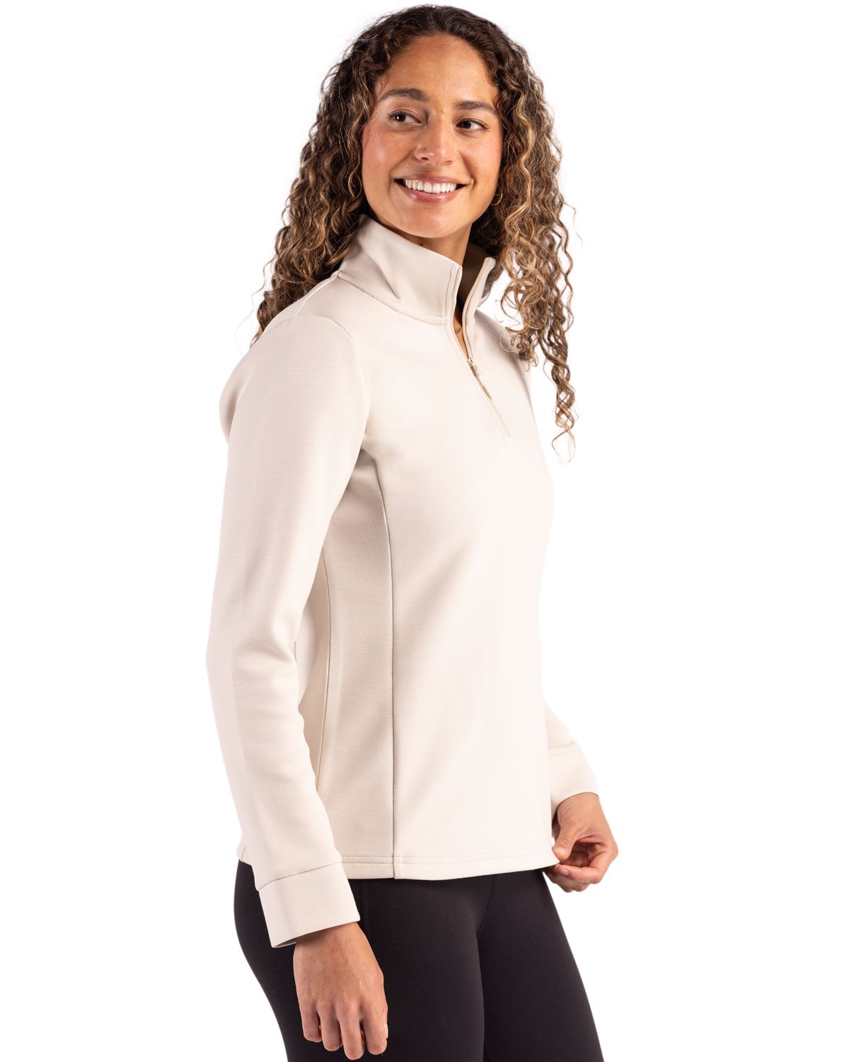 Clique Women's Haven Recycled Quarter Zip Sweatshirt-6