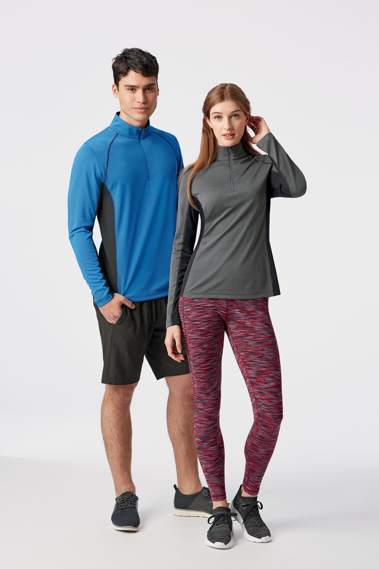 Clique Men's Ice Pique Colorblock Tech Half Zip-5