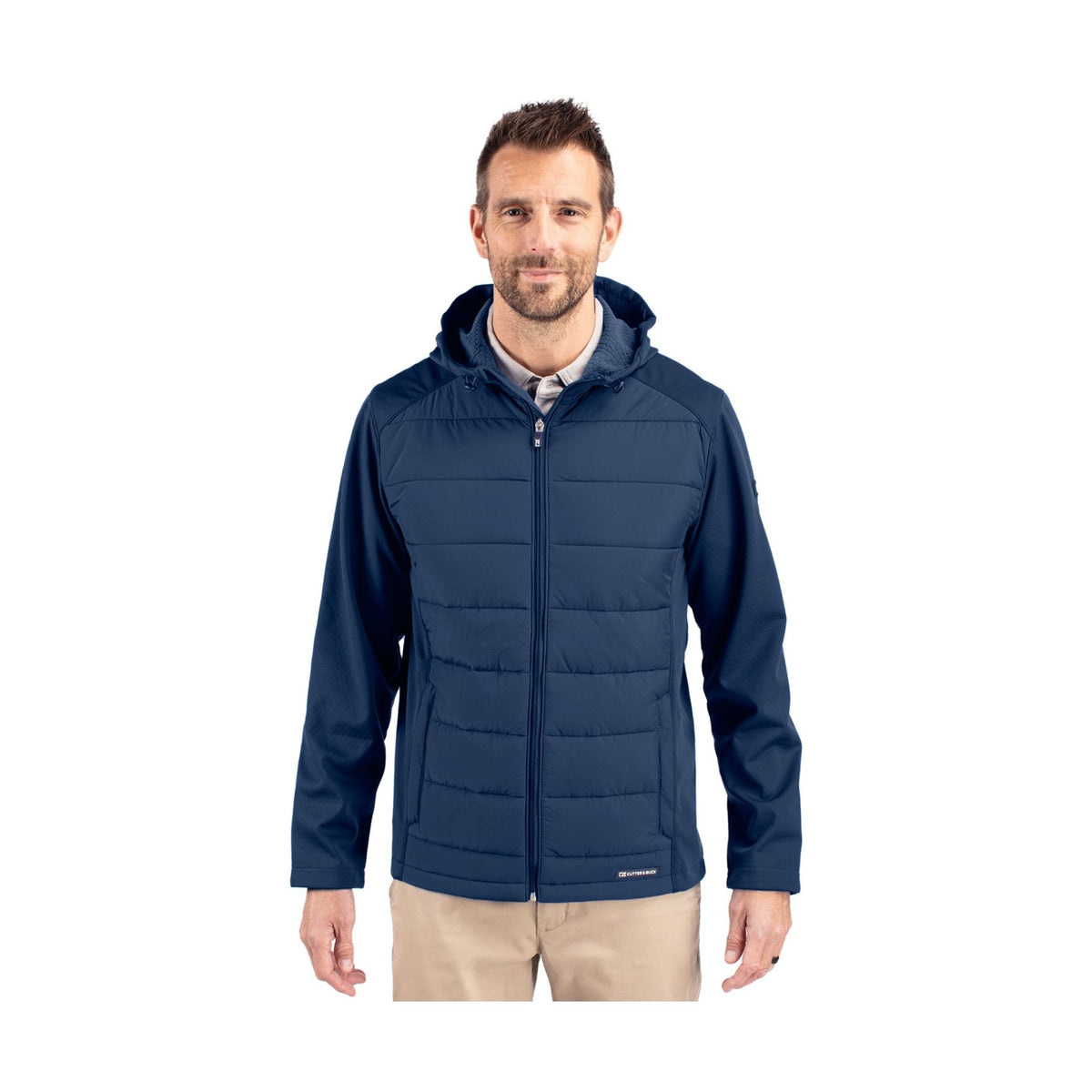 Cutter & Buck Men's Evoke Hybrid Full Zip Jacket-1