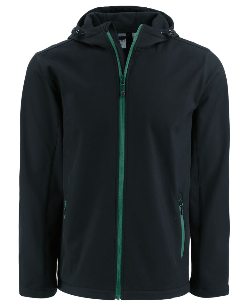 Clique Men's Tempo Recycled Stretch Softshell Full Zip Hooded Jacket-5