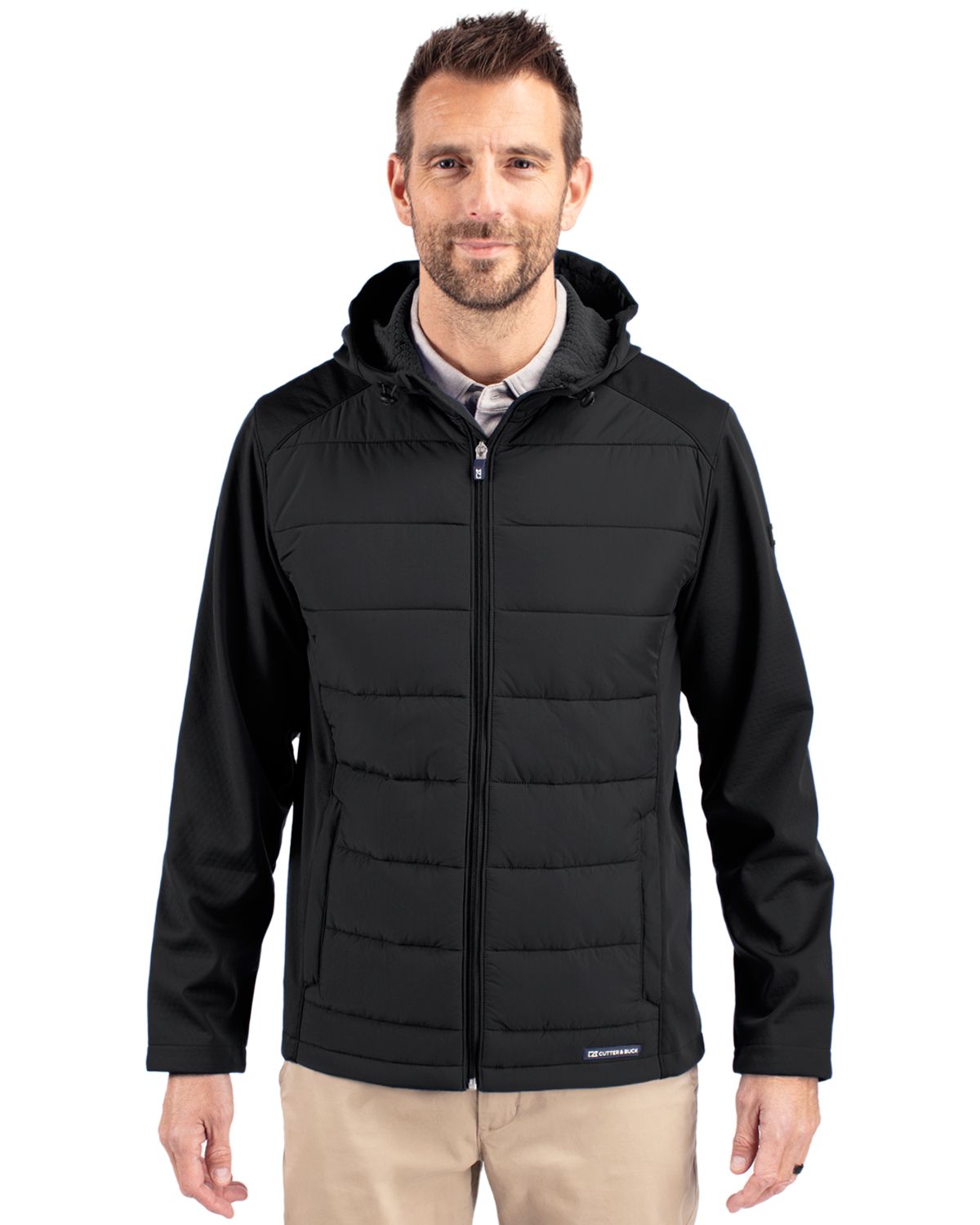 Cutter & Buck Men's Evoke Hybrid Full Zip Jacket-12