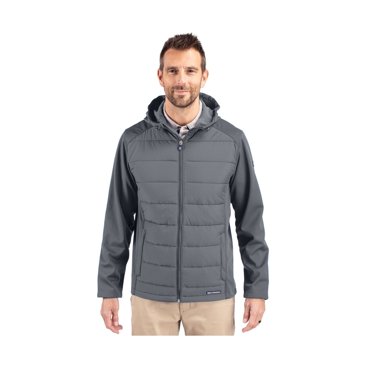 Cutter & Buck Men's Evoke Hybrid Full Zip Jacket-1