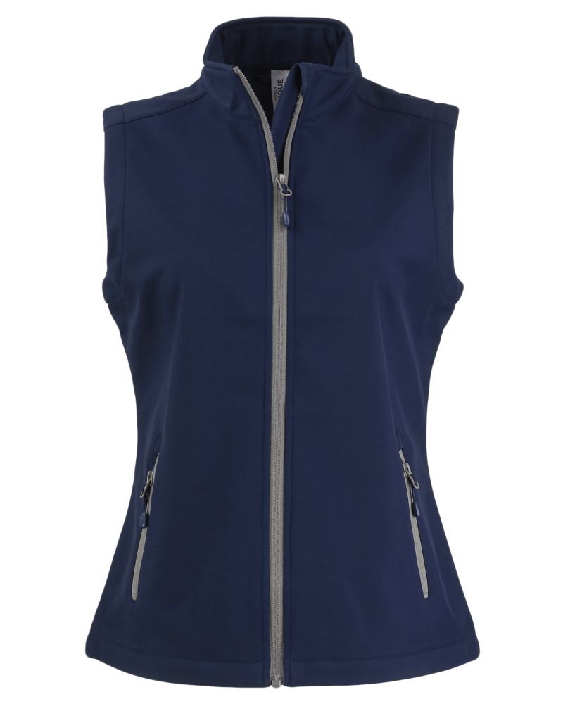 Clique Women's Tempo Recycled Stretch Softshell Full Zip Vest-5