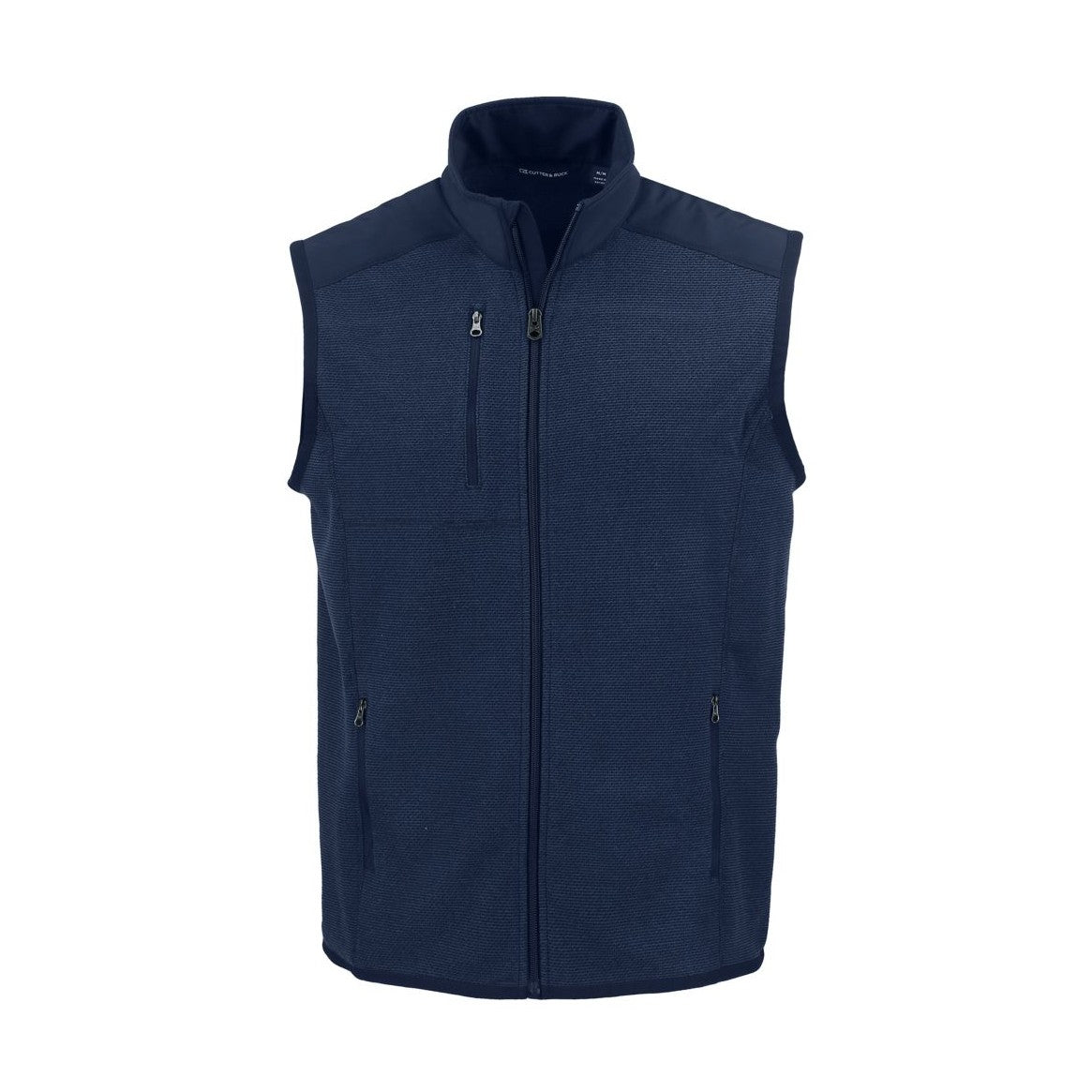 Cutter & Buck Men's Hunts Point Recycled Fleece Hybrid Full Zip Vest-7