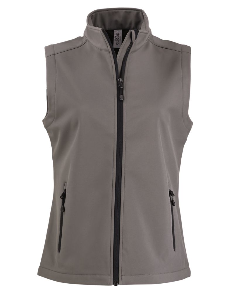 Clique Women's Tempo Recycled Stretch Softshell Full Zip Vest-5