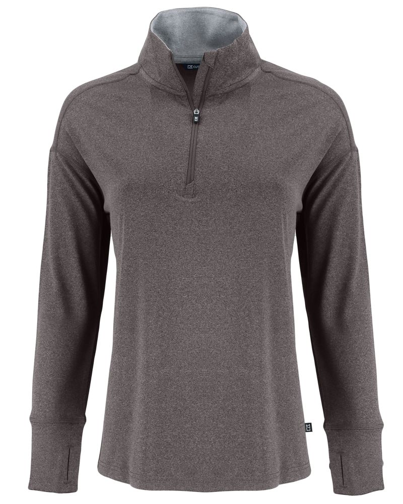 Cutter & Buck Women's Forge Recycled Four-Way Stretch Quarter Zip Pullover-2