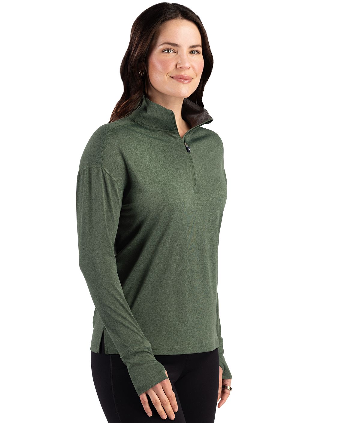 Cutter & Buck Women's Forge Recycled Four-Way Stretch Quarter Zip Pullover-6