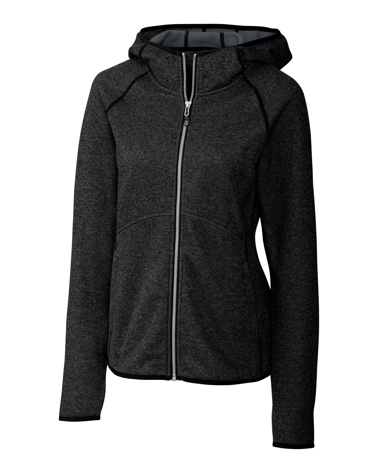 Cutter & Buck Women's Mainsail Sweater-Knit Full Zip Hooded Jacket-5