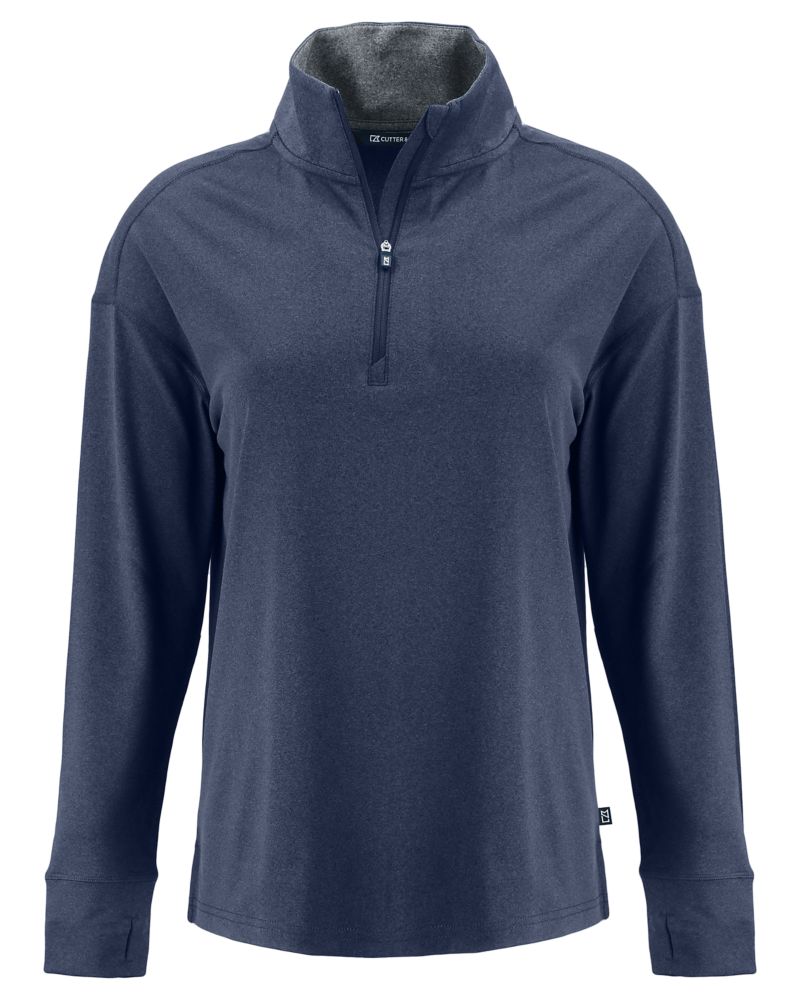 Cutter & Buck Women's Forge Recycled Four-Way Stretch Quarter Zip Pullover-2