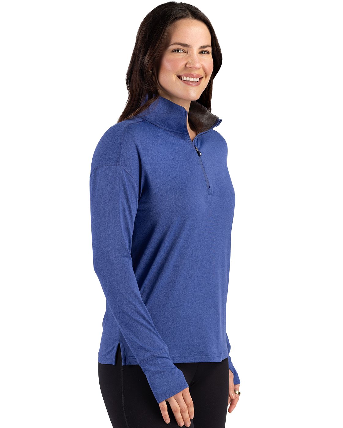 Cutter & Buck Women's Forge Recycled Four-Way Stretch Quarter Zip Pullover-5