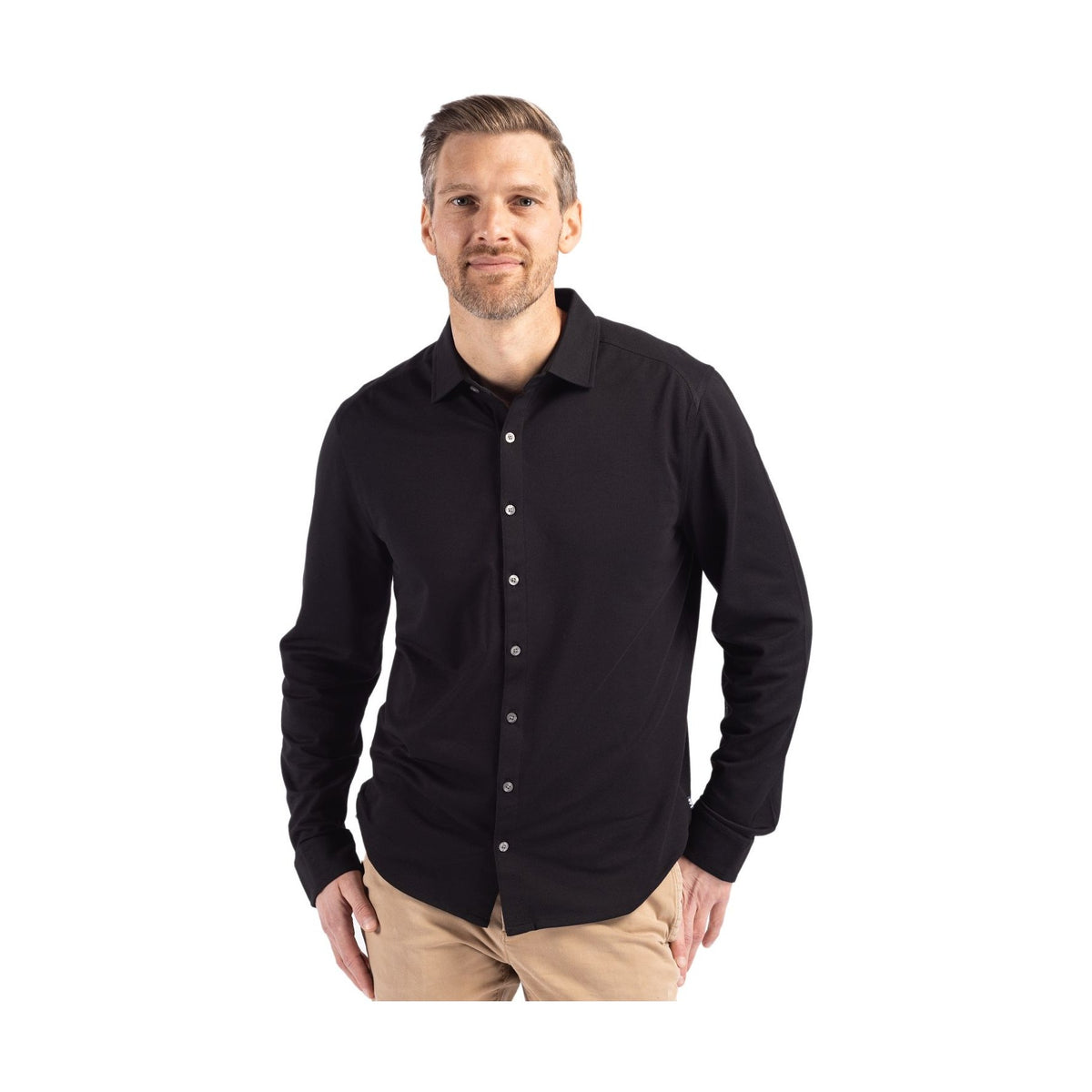 Cutter & Buck Men's Advantage Long Sleeve Button-Down Shirt-1
