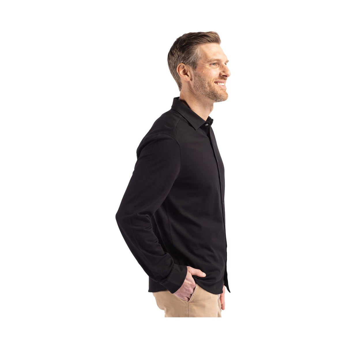 Cutter & Buck Men's Advantage Long Sleeve Button-Down Shirt-7