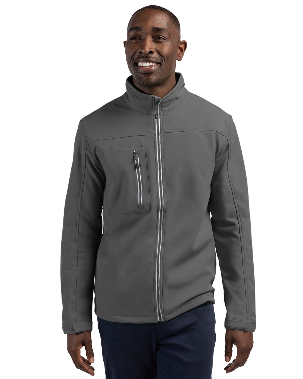 Clique Men's Telemark Recycled Stretch Softshell Full Zip Jacket-1