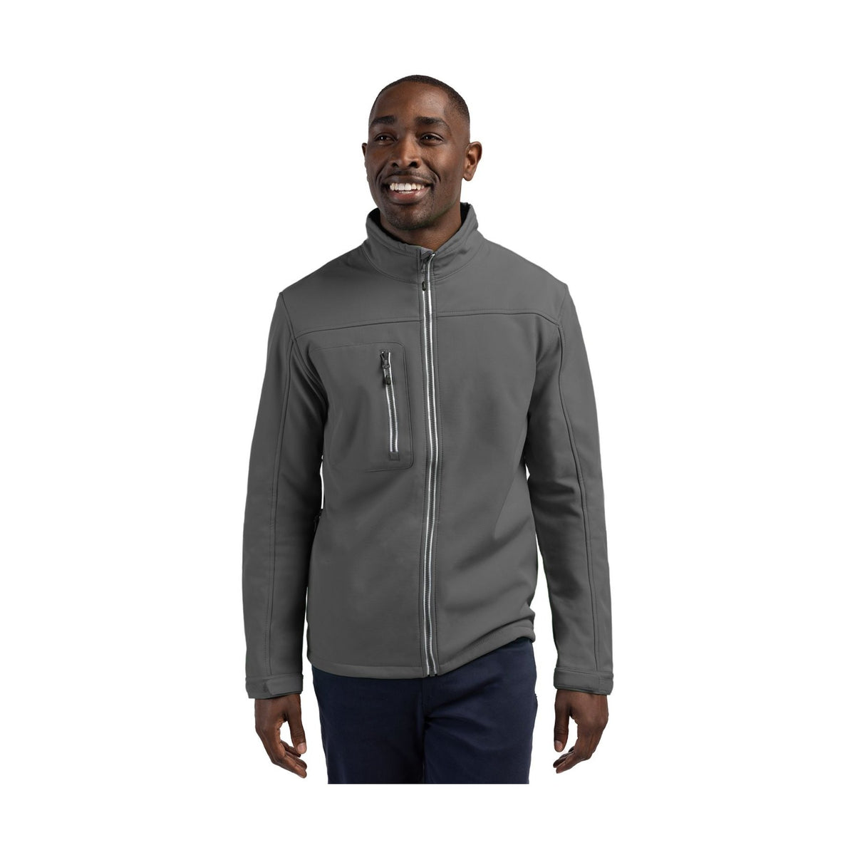 Clique Men's Telemark Recycled Stretch Softshell Full Zip Jacket-1