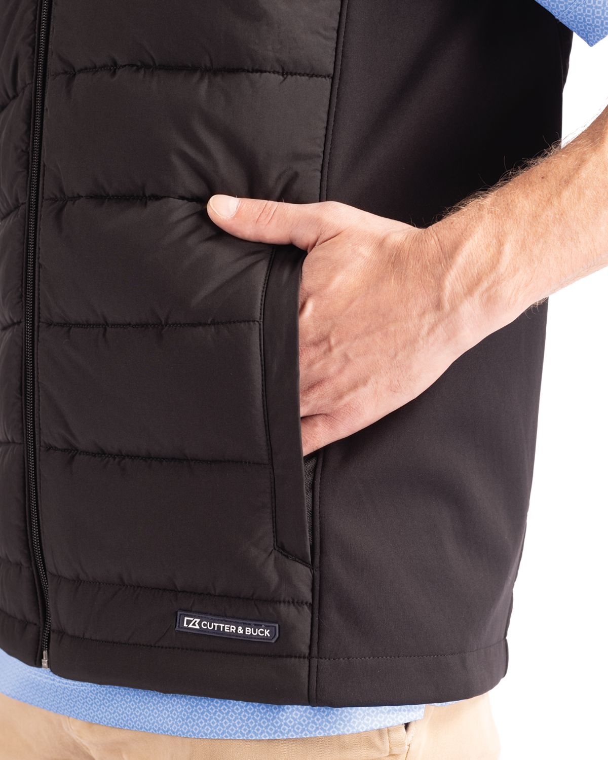 Cutter & Buck Men's Evoke Hybrid Full Zip Vest-9