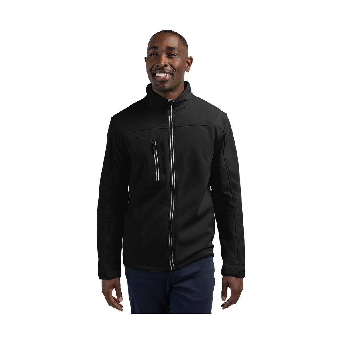 Clique Men's Telemark Recycled Stretch Softshell Full Zip Jacket-1