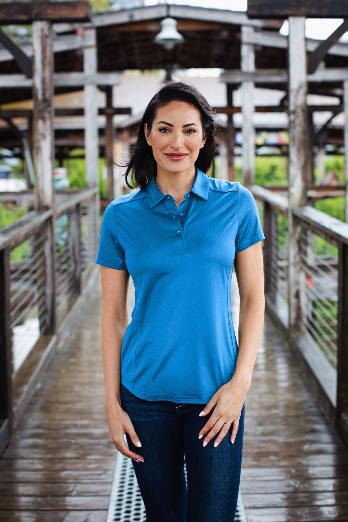Cutter & Buck Women's Prospect Recycled Featherlight Stretch Polo-1