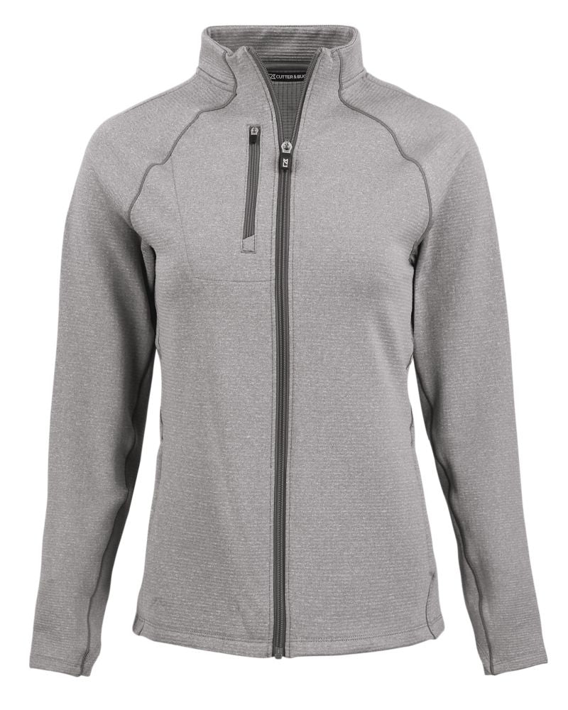 Cutter & Buck Women's Peshastin Recycled GridFleece Full Zip Jacket-10