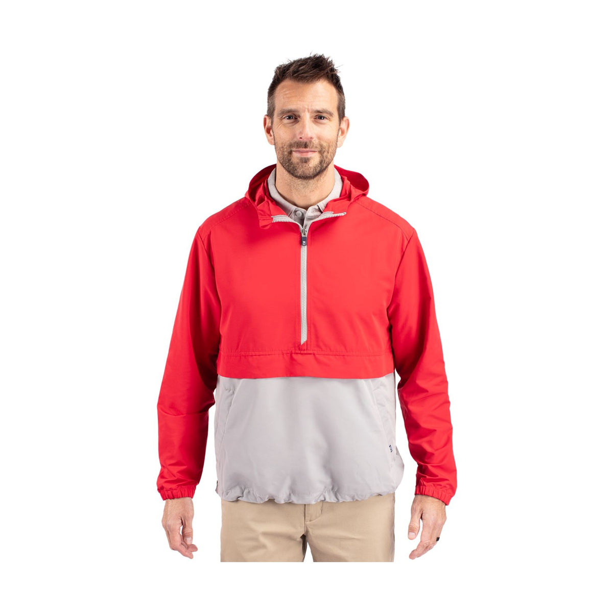 Cutter & Buck Men's Charter Packable Half Zip Anorak Jacket-1