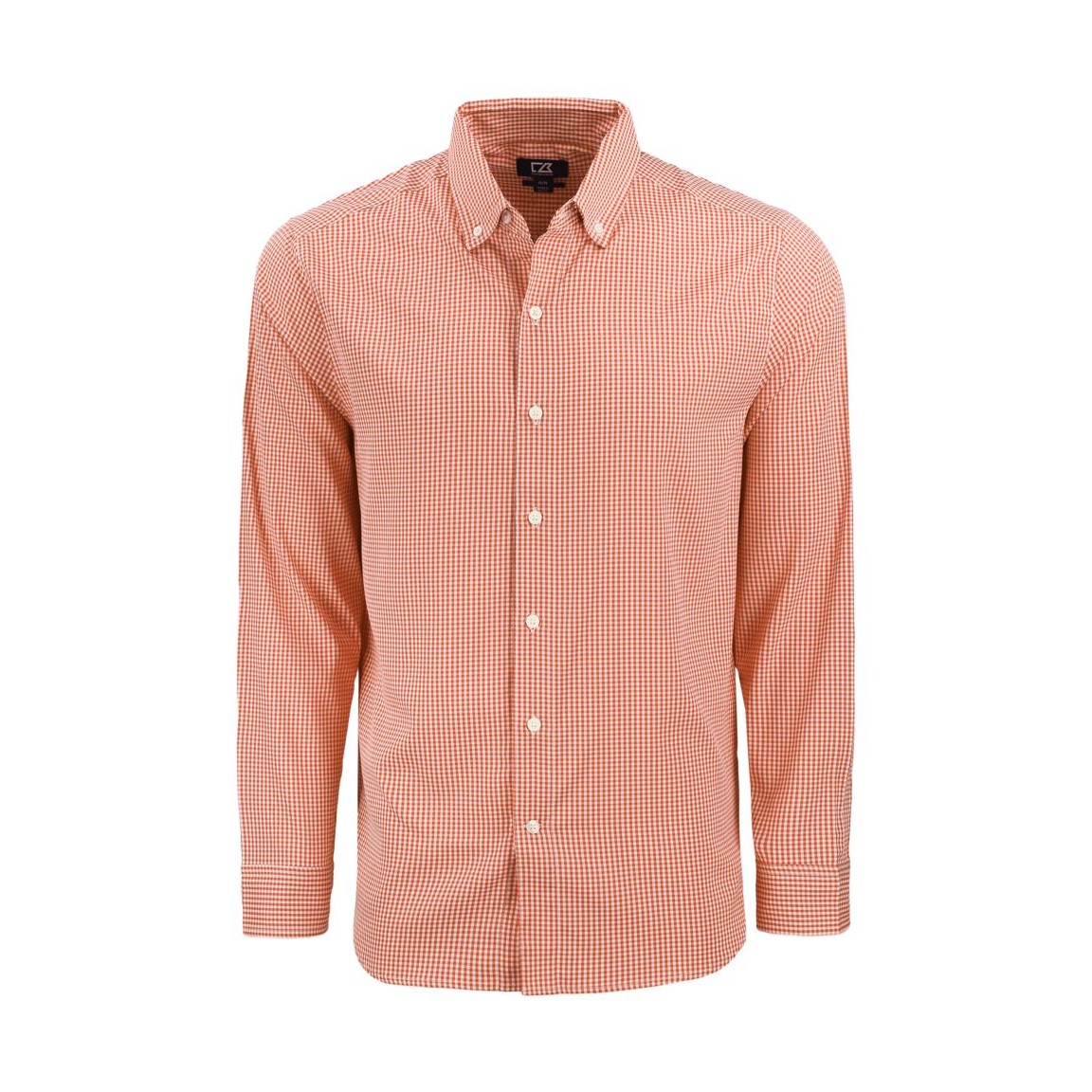 Cutter & Buck Men's Skyline Recycled Gingham Long Sleeve Button Down Dress Shirt-5