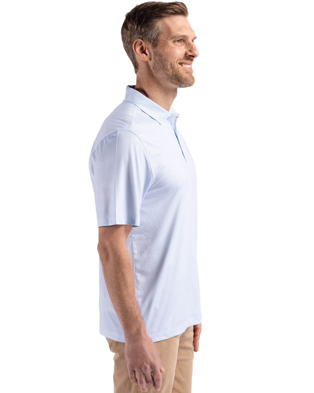 Cutter & Buck Men's Pike Recycled Diamond Dot Print Polo-6