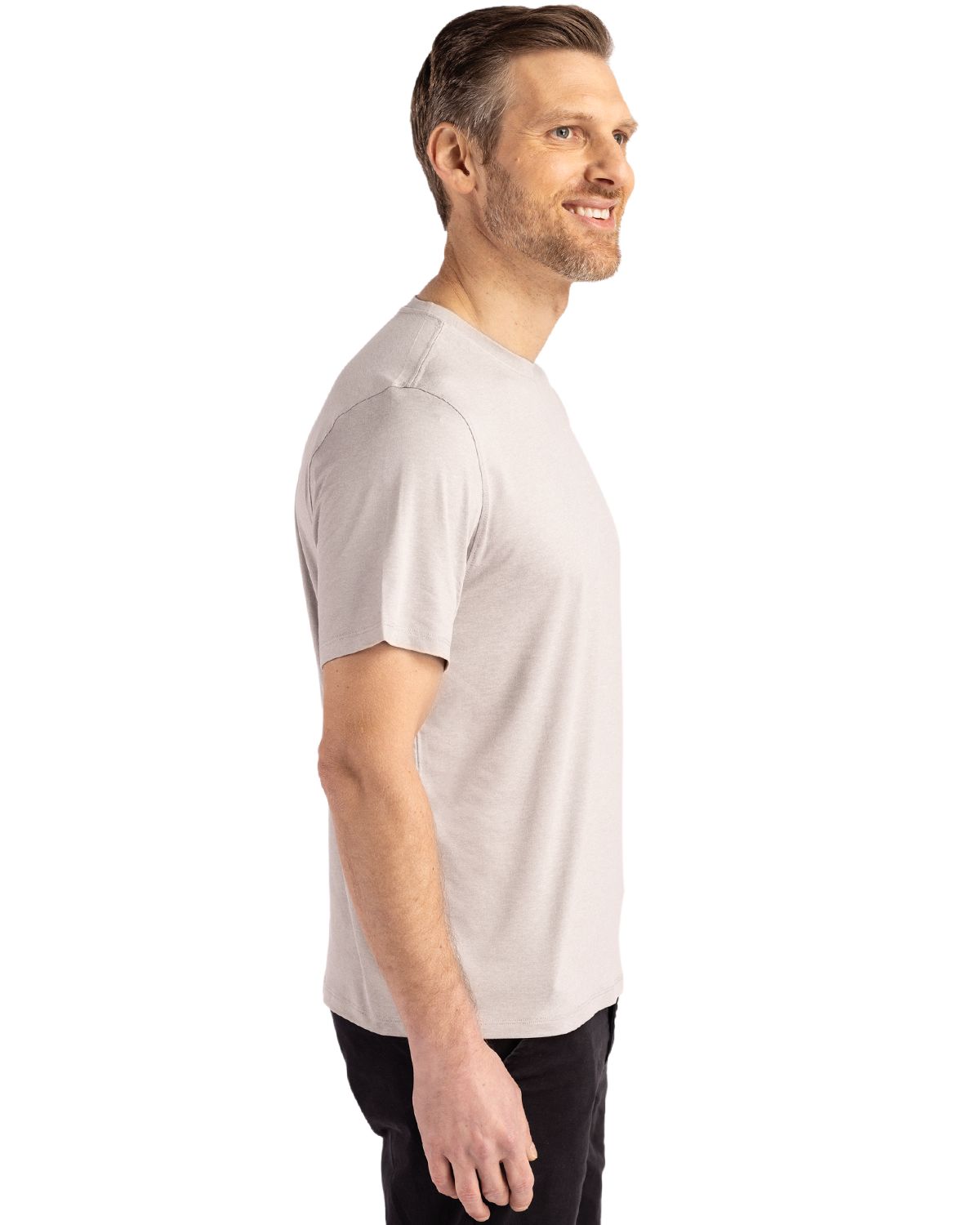 Cutter & Buck Men's Coastline Recycled Double Peached Short Sleeve Tee-3