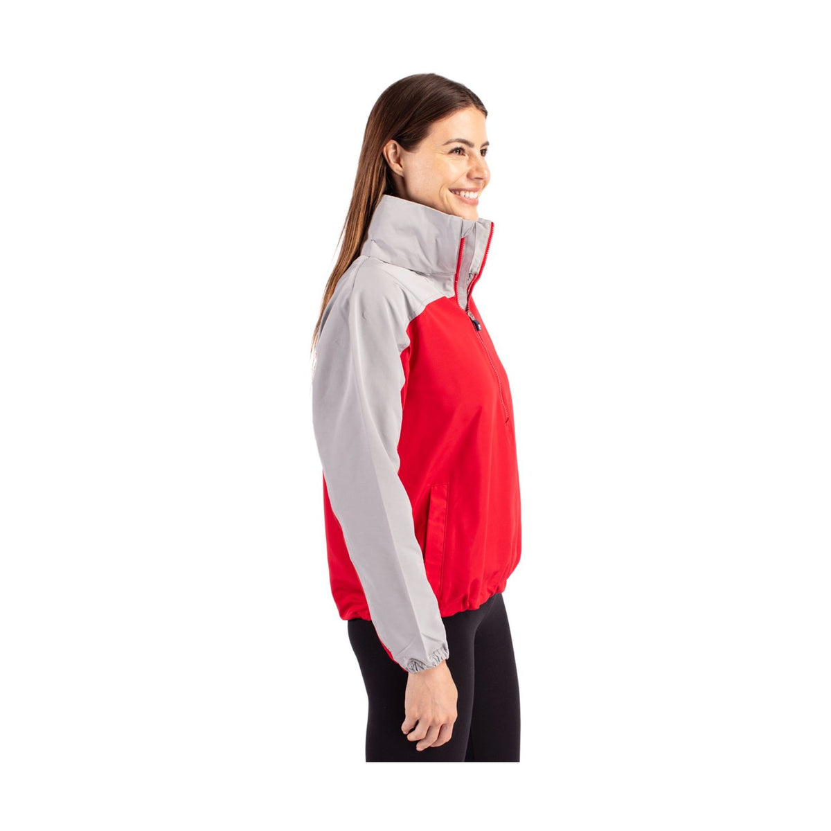 Cutter & Buck Women's Charter Packable Half Zip Anorak Jacket-3