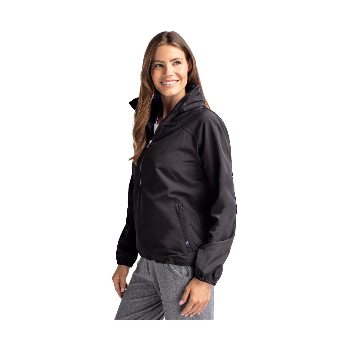Cutter & Buck Women's Charter Packable Half Zip Anorak Jacket-2