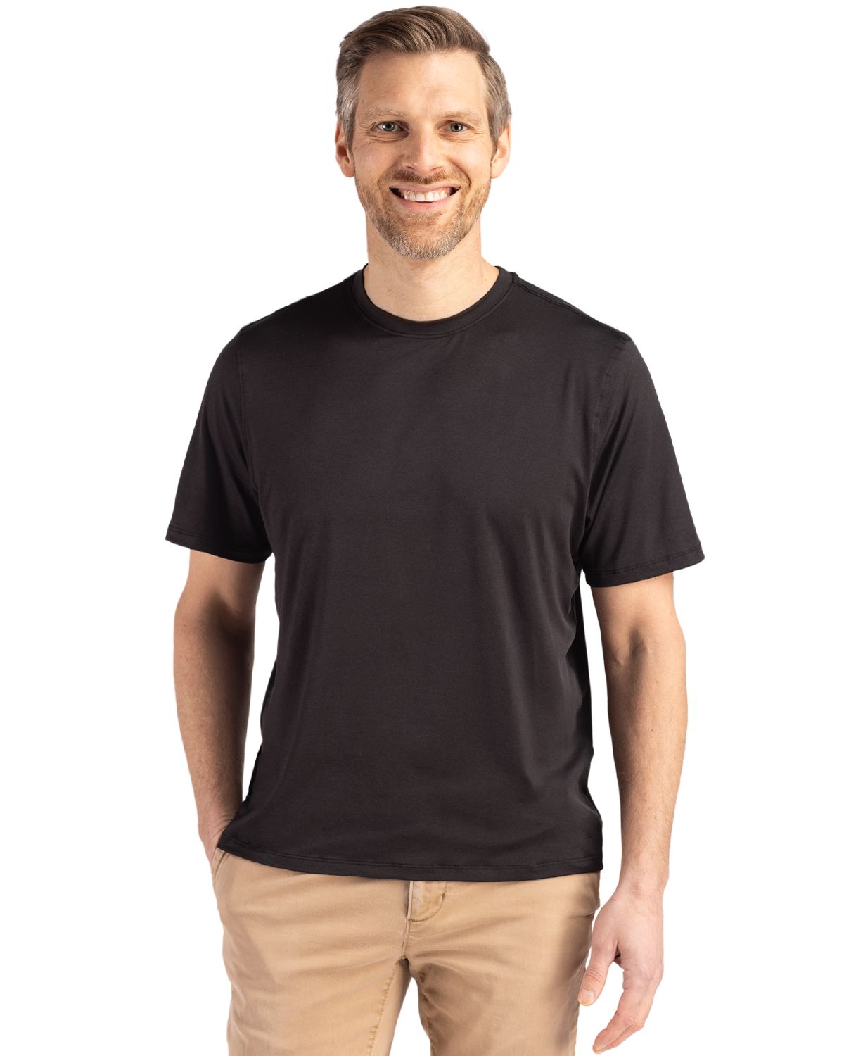 Cutter & Buck Men's Coastline Recycled Double Peached Short Sleeve Tee-3