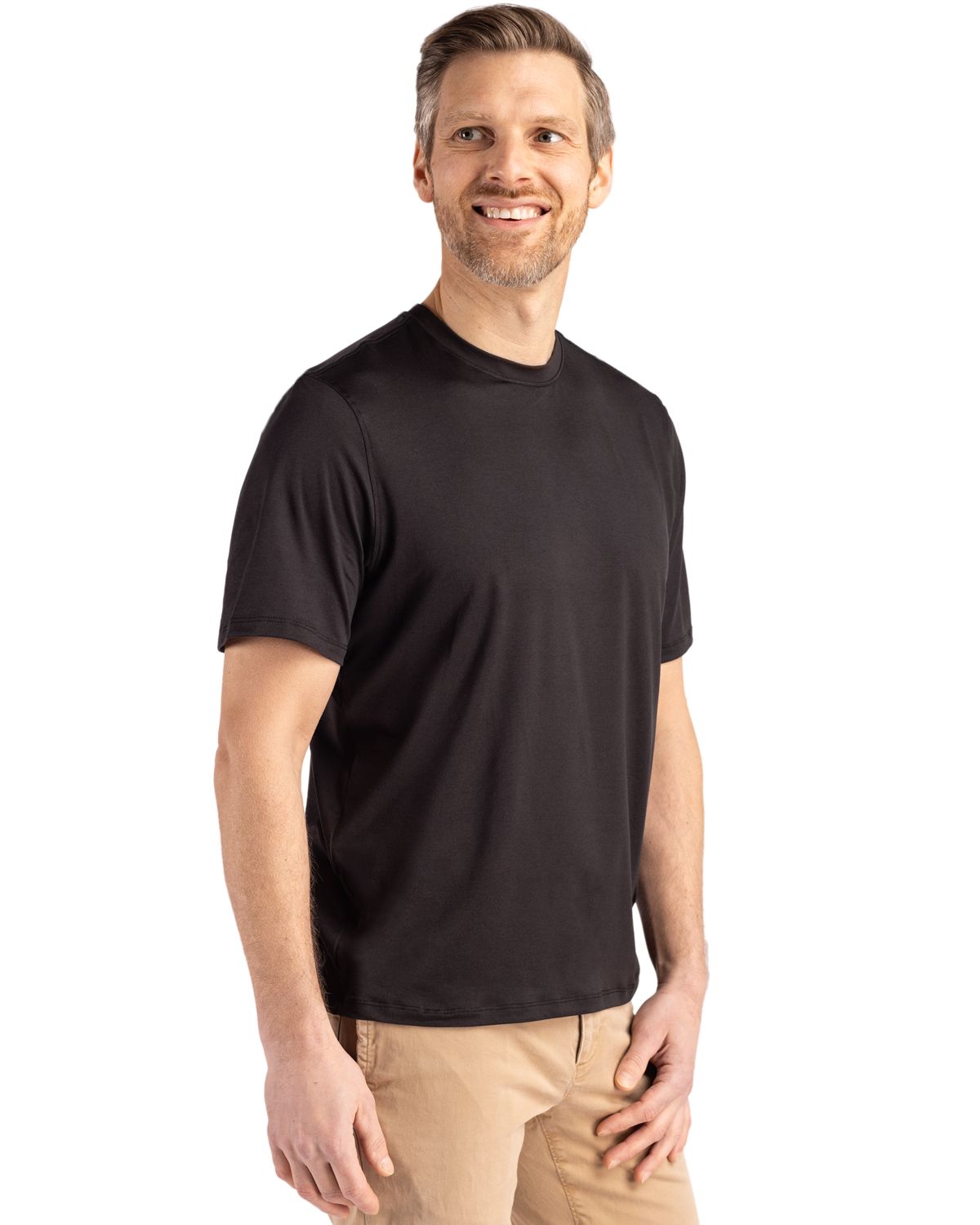 Cutter & Buck Men's Coastline Recycled Double Peached Short Sleeve Tee-5