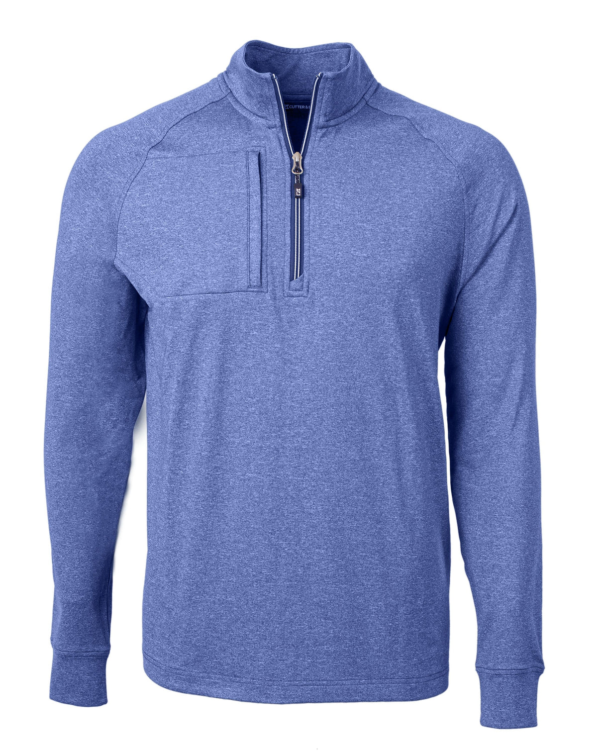 Cutter & Buck Men's Adapt Big & Tall Heathered Quarter Zip Pullover-1
