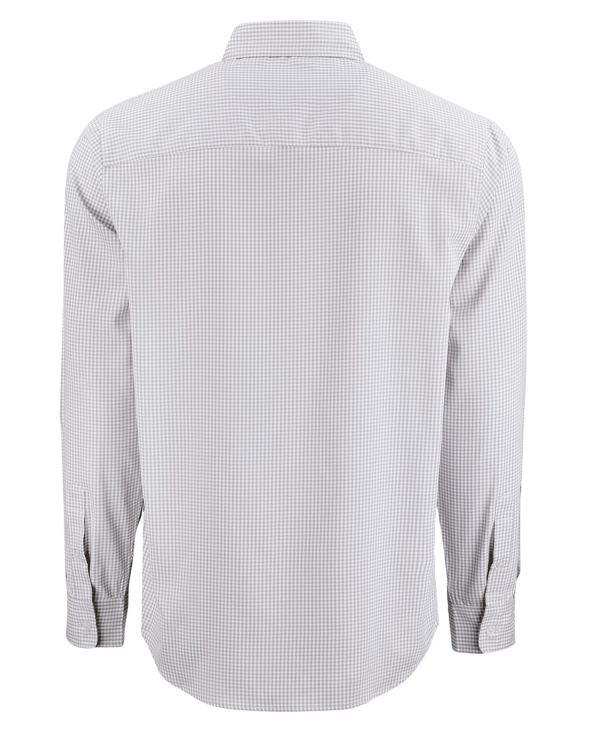 Cutter & Buck Men's Skyline Recycled Gingham Long Sleeve Button Down Dress Shirt-3