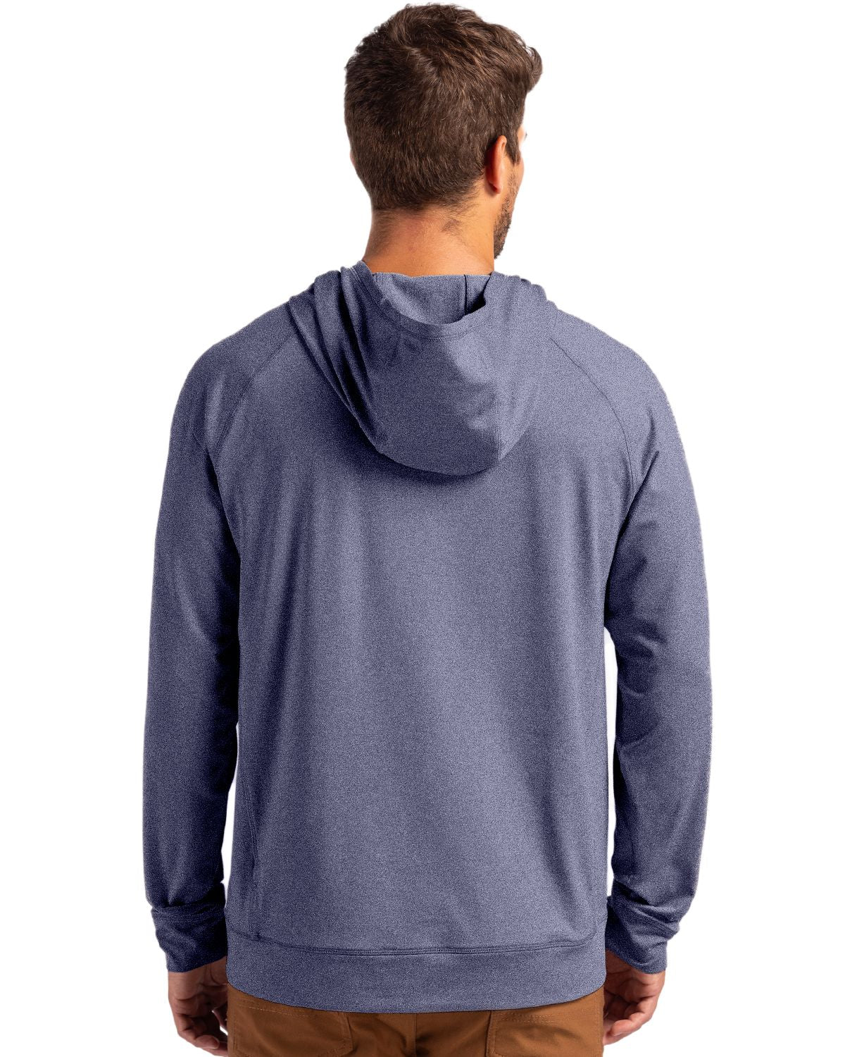 Cutter & Buck Men's Adapt Recycled Soft Knit Stretch Heathered Hooded Pullover-2