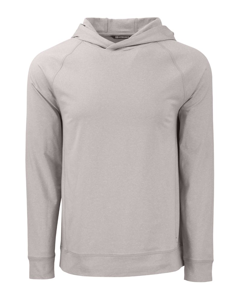 Cutter & Buck Men's Adapt Recycled Soft Knit Stretch Heathered Hooded Pullover-2