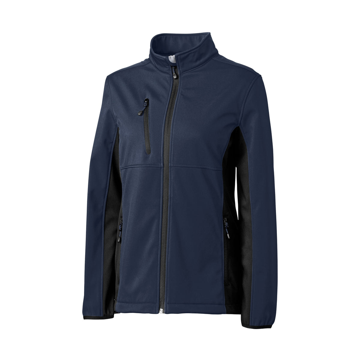 Clique Women's Narvik Recycled Colorblock Stretch Softshell Full Zip Jacket-1