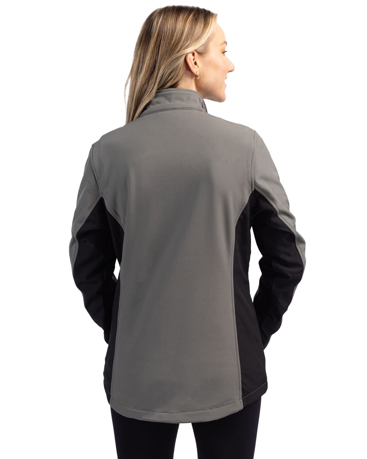 Clique Women's Narvik Recycled Colorblock Stretch Softshell Full Zip Jacket-8
