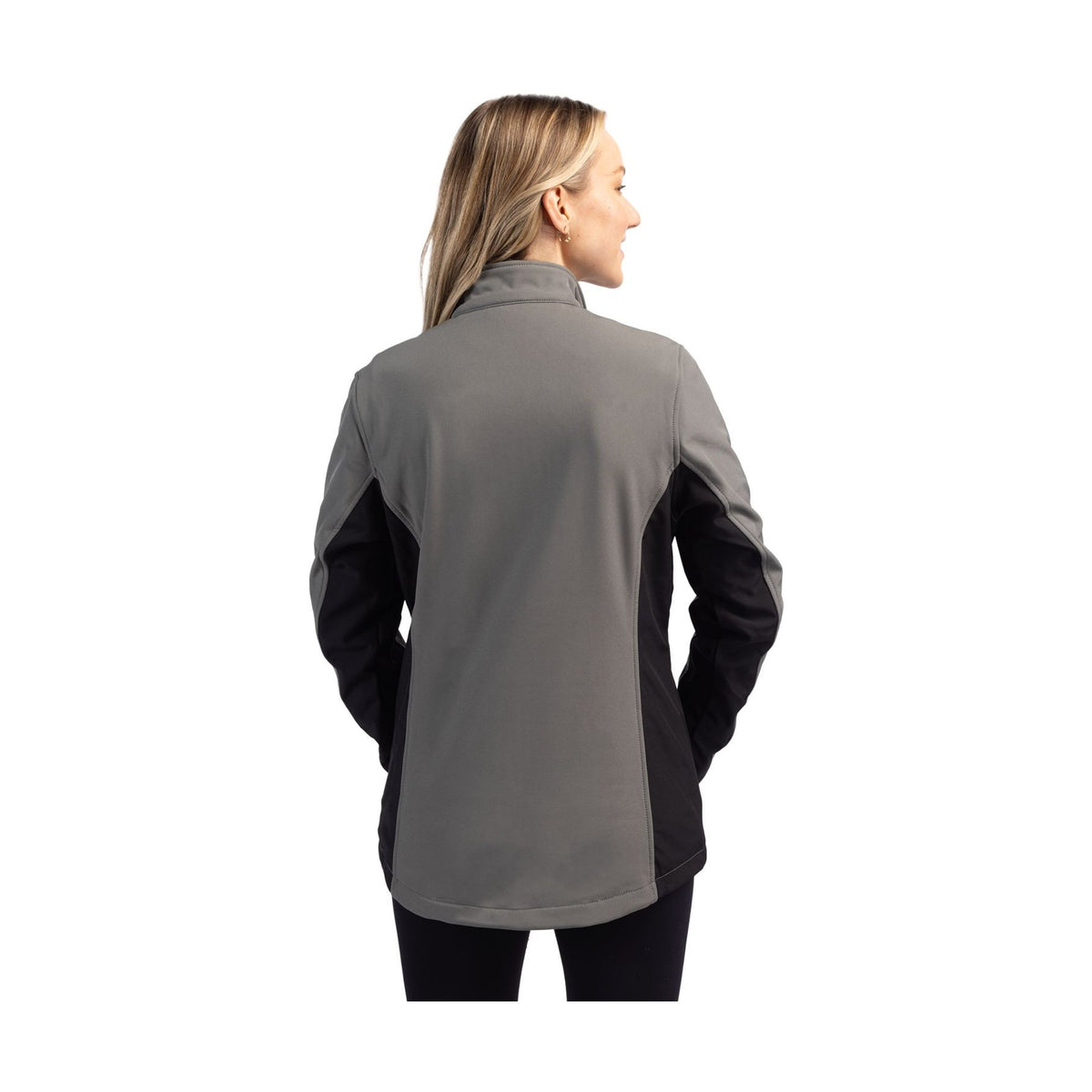 Clique Women's Narvik Recycled Colorblock Stretch Softshell Full Zip Jacket-8