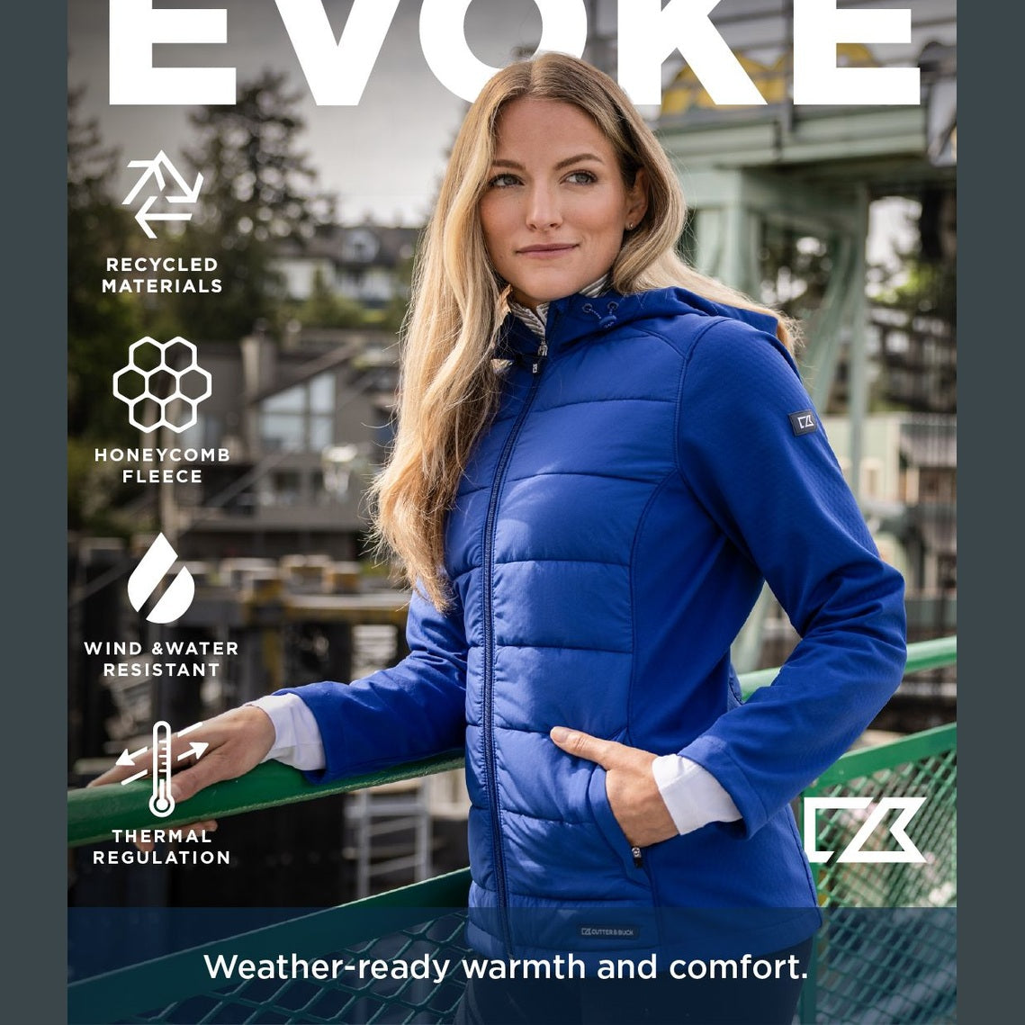Cutter & Buck Women's Evoke Hybrid Full Zip Jacket-2