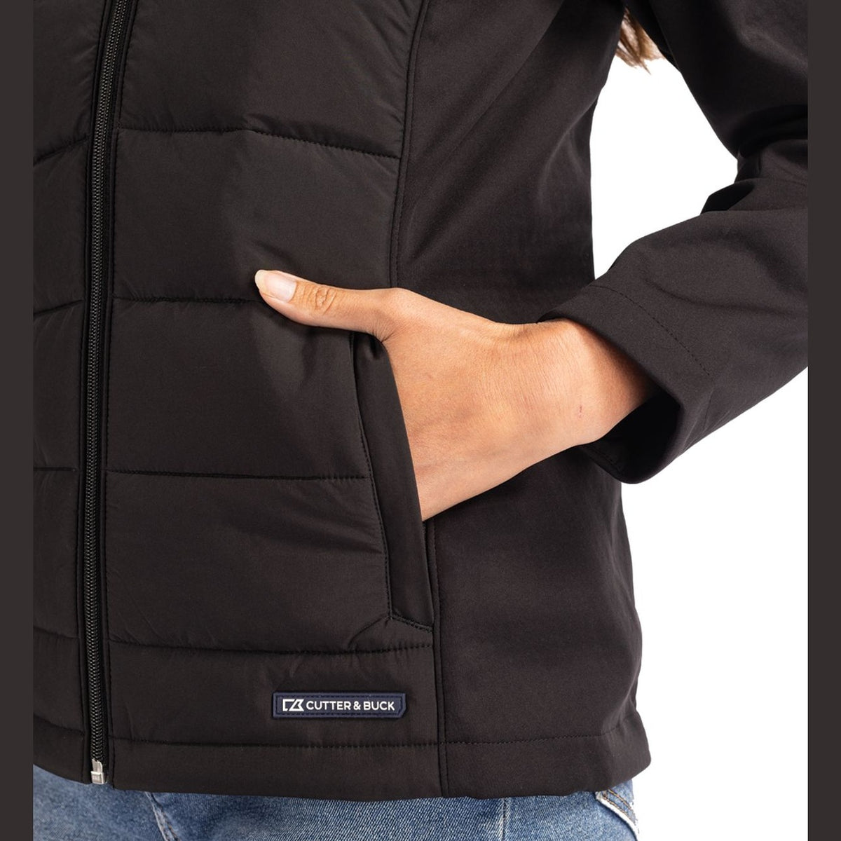 Cutter & Buck Women's Evoke Hybrid Full Zip Jacket-13