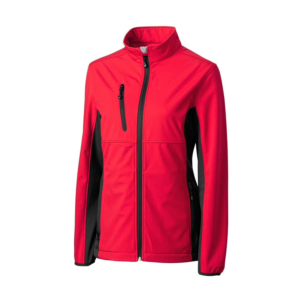Clique Women's Narvik Recycled Colorblock Stretch Softshell Full Zip Jacket-2