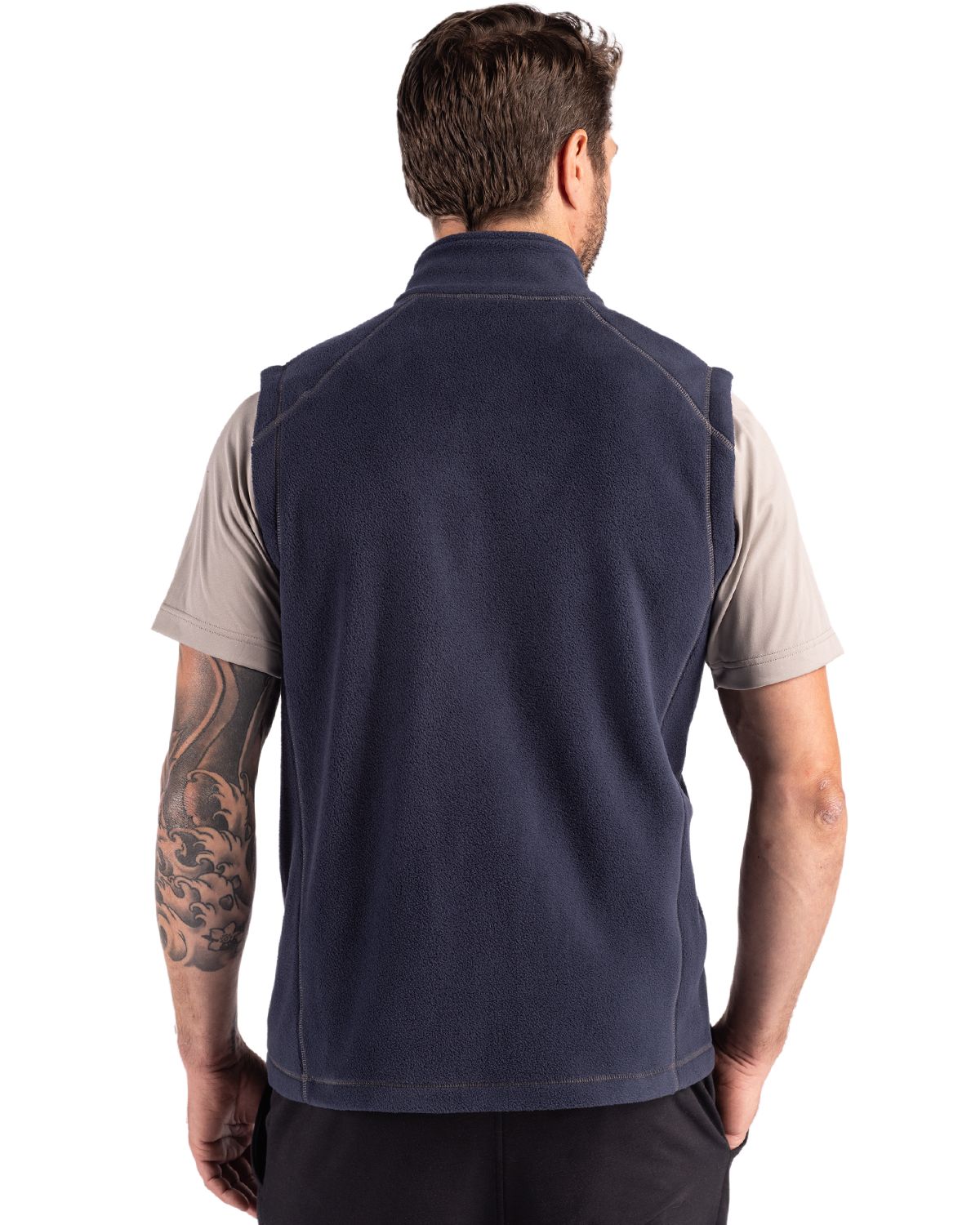 Clique Men's Powder Recycled Fleece Full Zip Vest-3