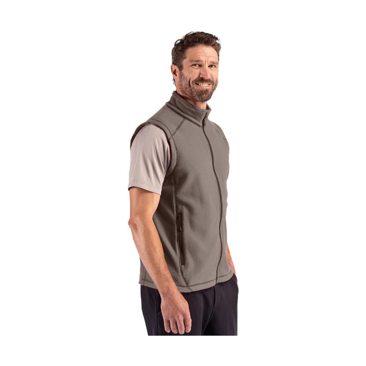 Clique Men's Powder Recycled Fleece Full Zip Vest-6