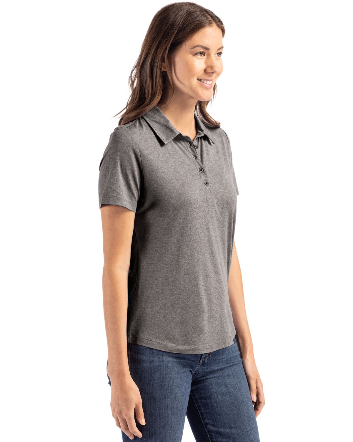 Cutter & Buck Women's Coastline Recycled Double Peached Polo-6