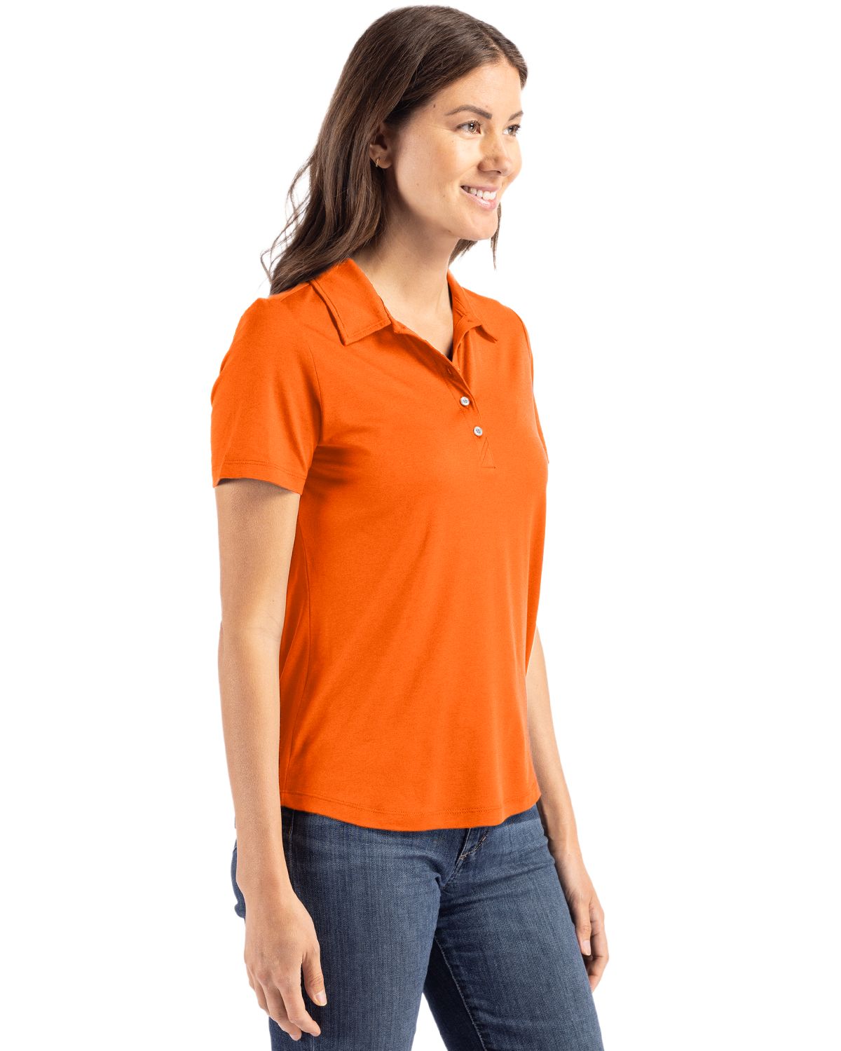 Cutter & Buck Women's Coastline Recycled Double Peached Polo-6