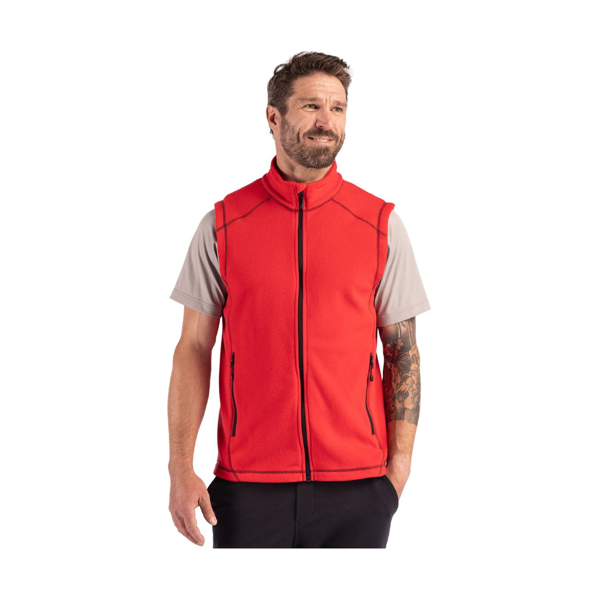 Clique Men's Powder Recycled Fleece Full Zip Vest-1