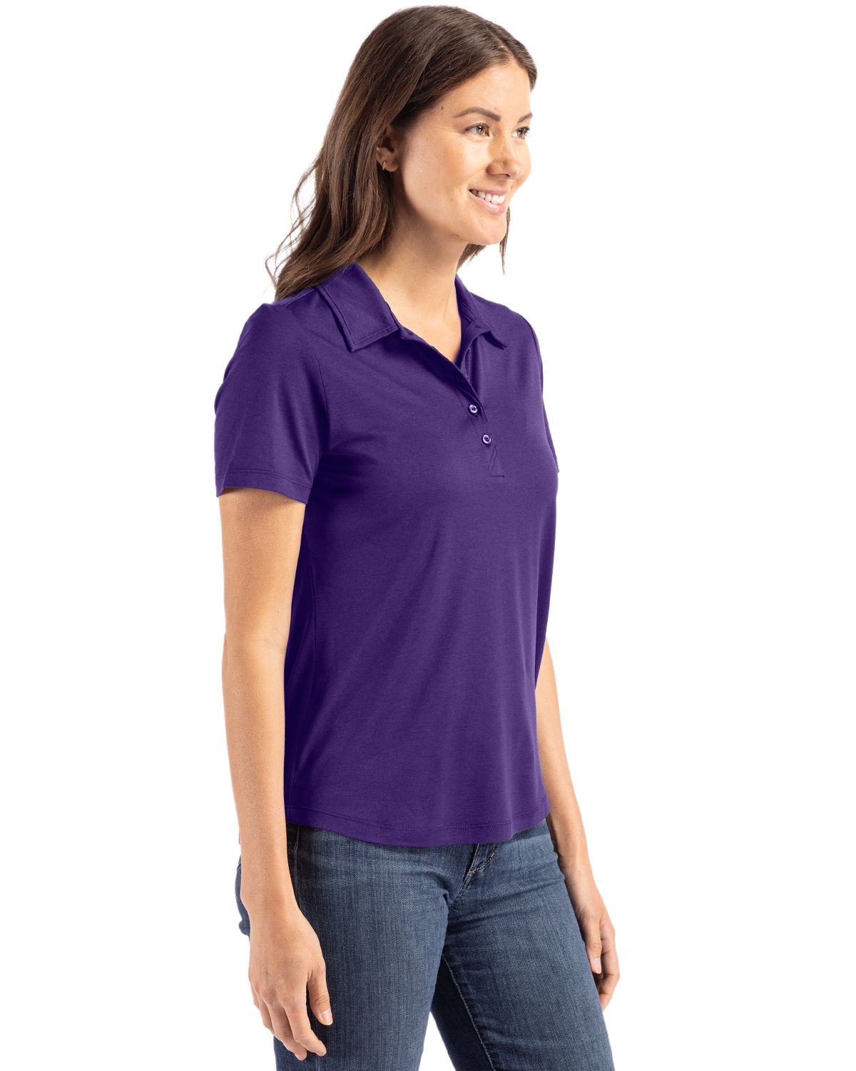 Cutter & Buck Women's Coastline Recycled Double Peached Polo-6
