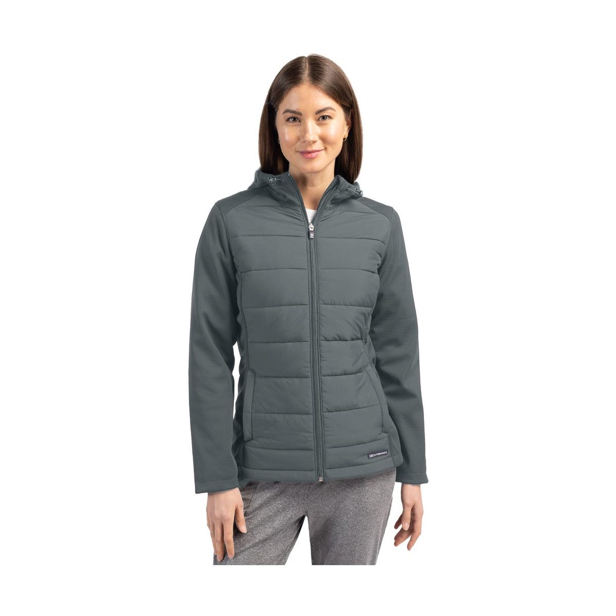 Cutter & Buck Women's Evoke Hybrid Full Zip Jacket-1
