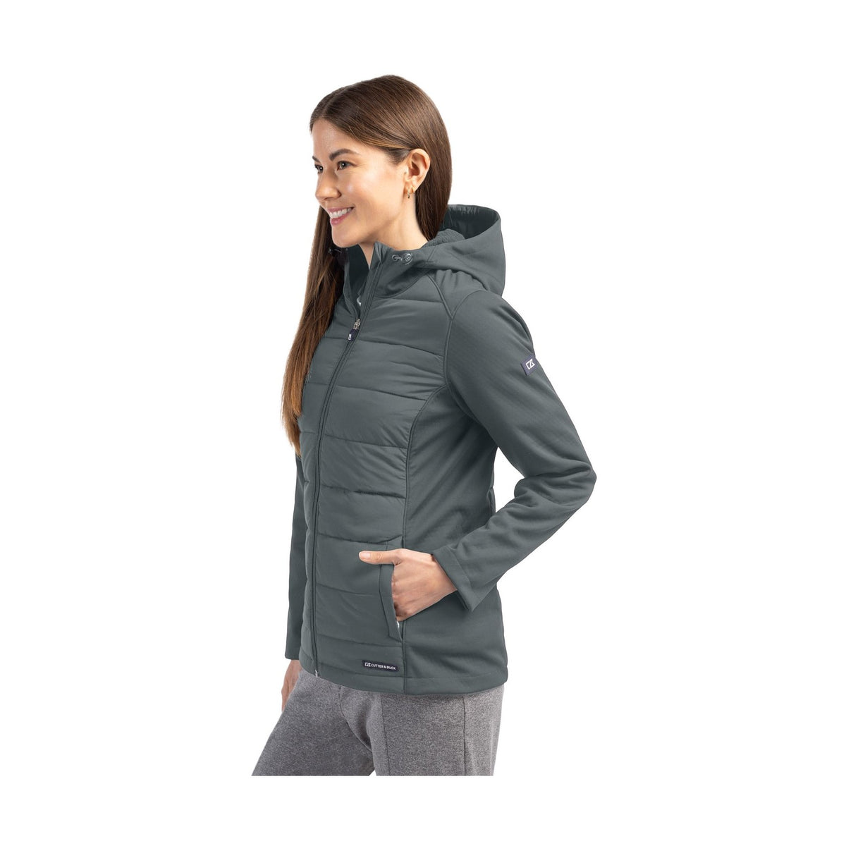 Cutter & Buck Women's Evoke Hybrid Full Zip Jacket-3