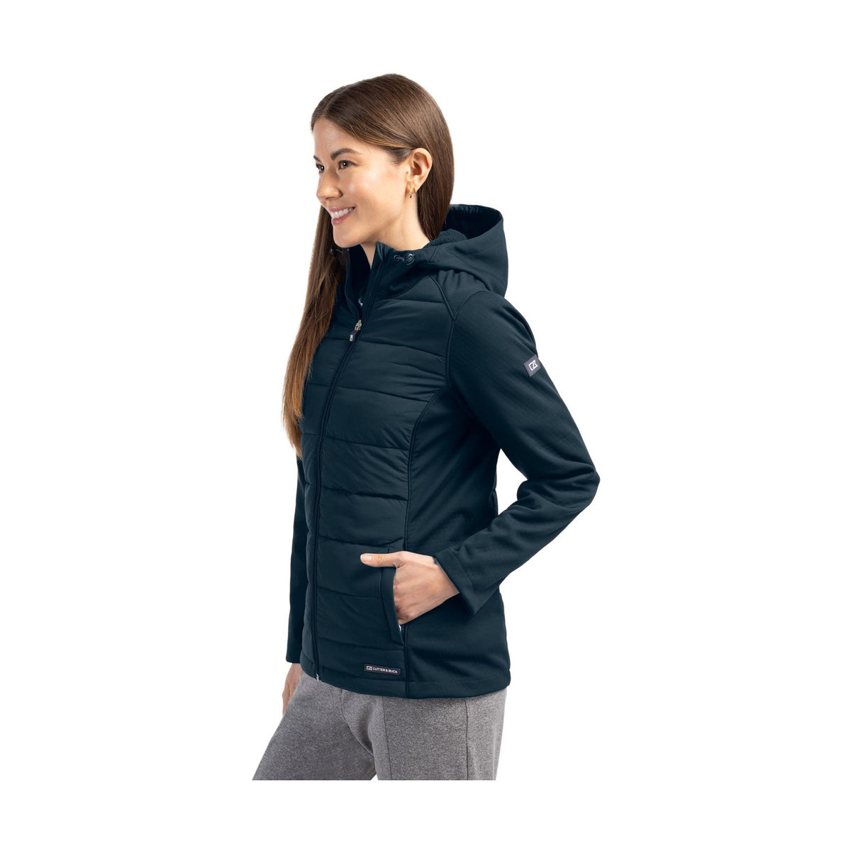 Cutter & Buck Women's Evoke Hybrid Full Zip Jacket-7