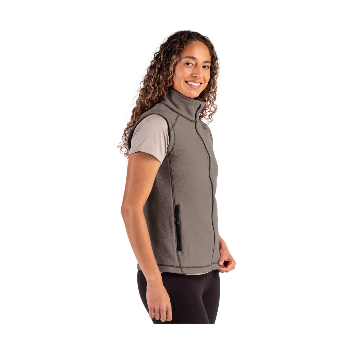 Clique Women's Powder Recycled Fleece Full Zip Vest-6